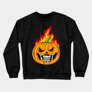 smiling pumpkin Crewneck Sweatshirt